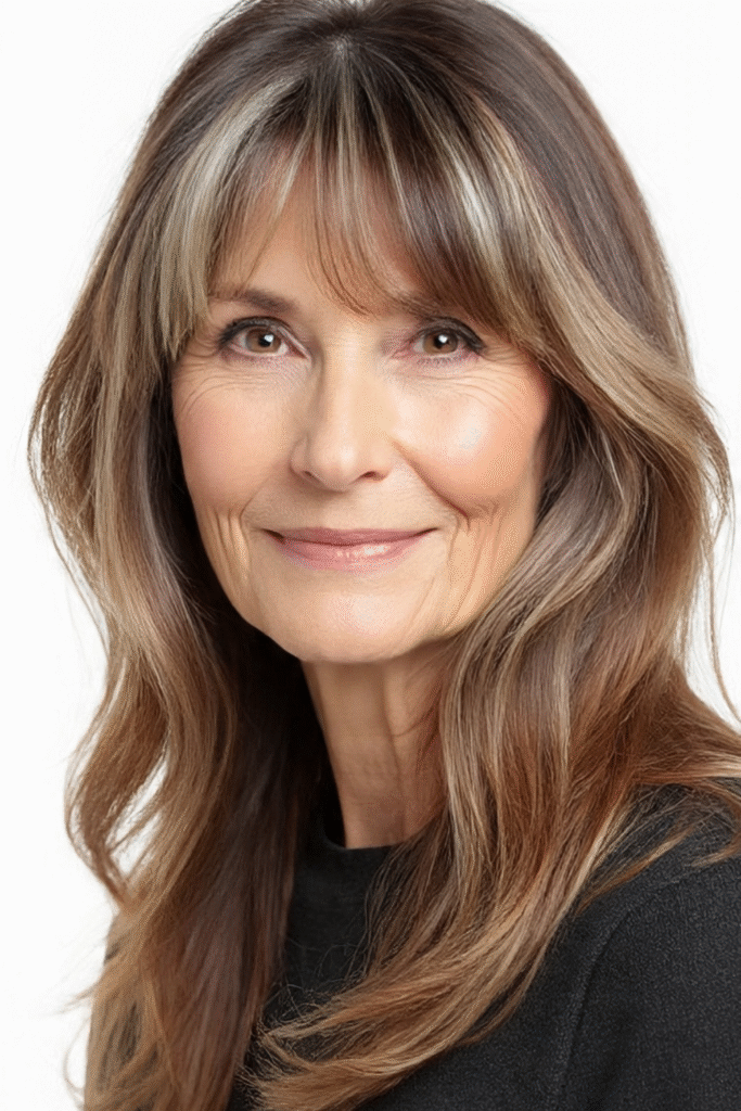 25 meilleures coiffures longues pour femmes de plus de 60 ans