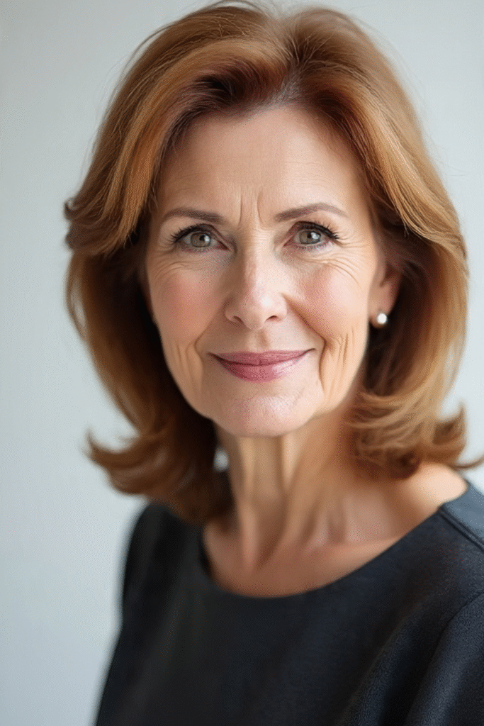24 meilleures coiffures mi-longues pour femmes de plus de 50 ans
